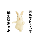 エッホエッホうさぎ（個別スタンプ：16）