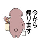 中年太りのトイプードル6【家族連絡用】（個別スタンプ：17）