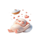 ピンクブタは出勤したくない（個別スタンプ：3）