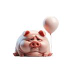 ピンクブタは出勤したくない（個別スタンプ：4）