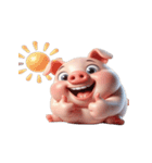 ピンクブタは出勤したくない（個別スタンプ：14）