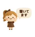 3DポニテGIRL◎待ち合わせ連絡 #1（個別スタンプ：28）