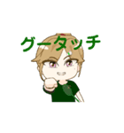 動く！ バドミントン部の羽音美さん（個別スタンプ：3）