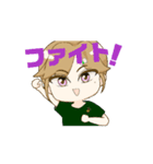 動く！ バドミントン部の羽音美さん（個別スタンプ：6）