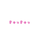 Moving letters (pink) 2（個別スタンプ：2）