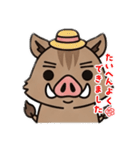 使いやすいイノシシスタンプ 亥年専用（個別スタンプ：12）