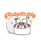 うさぎとあざらし（個別スタンプ：1）