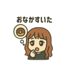 【しんぷる】おんなのこイラスト②（個別スタンプ：1）