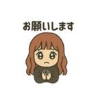 【しんぷる】おんなのこイラスト②（個別スタンプ：22）