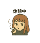 【しんぷる】おんなのこイラスト②（個別スタンプ：24）