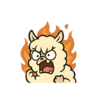 暴走ラマのドタバタ日常（個別スタンプ：3）