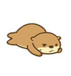 ぐでぐでカワウソの日常（個別スタンプ：3）
