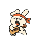 草原ロックうさぎショー（個別スタンプ：1）