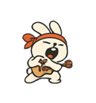 草原ロックうさぎショー（個別スタンプ：4）