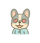 パジャマフレンチブル 心地良い夜（個別スタンプ：1）