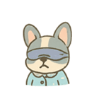 パジャマフレンチブル 心地良い夜（個別スタンプ：4）