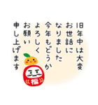 丁寧な年賀状に添えるひと言（修正版）（個別スタンプ：9）