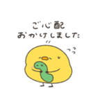 へんてこなヒヨコの防災スタンプ（個別スタンプ：17）