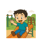 小学生低学年の日常（1）（個別スタンプ：4）
