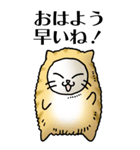 猫頭巾01（茶白）（個別スタンプ：1）