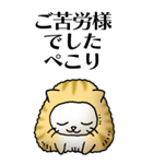 猫頭巾01（茶白）（個別スタンプ：8）