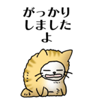 猫頭巾01（茶白）（個別スタンプ：12）