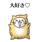 猫頭巾01（茶白）（個別スタンプ：22）