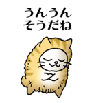 猫頭巾01（茶白）（個別スタンプ：30）