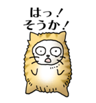 猫頭巾01（茶白）（個別スタンプ：36）