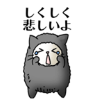猫頭巾01（黒猫）（個別スタンプ：17）
