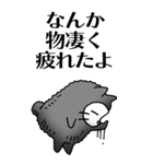猫頭巾01（黒猫）（個別スタンプ：33）