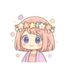 ずっと使える！パステルVerぴょんこ先輩（個別スタンプ：3）