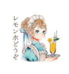 クラシカルメイドの夏物語（個別スタンプ：5）