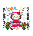 ひま子ちゃん690大人女子の暑い夏スタンプ（個別スタンプ：12）