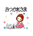 ひま子ちゃん690大人女子の暑い夏スタンプ（個別スタンプ：35）