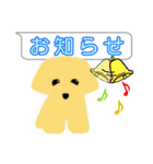 PTA、委員会、打合せの連絡トイプードル版（個別スタンプ：2）