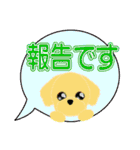 PTA、委員会、打合せの連絡トイプードル版（個別スタンプ：5）