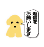 PTA、委員会、打合せの連絡トイプードル版（個別スタンプ：34）