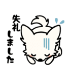 白チワのきもち（個別スタンプ：11）