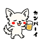 白チワのきもち（個別スタンプ：30）