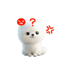 もふもふキュートな白わんこ（個別スタンプ：22）
