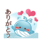 シンプル見やすい11❤夏・でか文字（個別スタンプ：7）