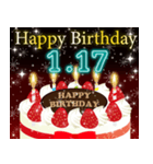 1月下旬❤️日付入り❤️誕生日おめでとう❣️（個別スタンプ：2）