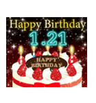 1月下旬❤️日付入り❤️誕生日おめでとう❣️（個別スタンプ：6）