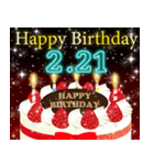 2月下旬❤️日付入り❤️誕生日おめでとう❣️（個別スタンプ：6）