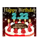2月下旬❤️日付入り❤️誕生日おめでとう❣️（個別スタンプ：7）