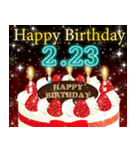 2月下旬❤️日付入り❤️誕生日おめでとう❣️（個別スタンプ：8）