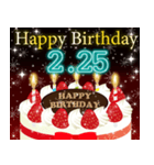 2月下旬❤️日付入り❤️誕生日おめでとう❣️（個別スタンプ：10）