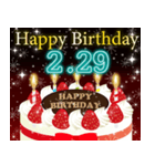 2月下旬❤️日付入り❤️誕生日おめでとう❣️（個別スタンプ：14）