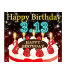 3月上旬❤️日付入り❤️誕生日おめでとう❣️（個別スタンプ：13）